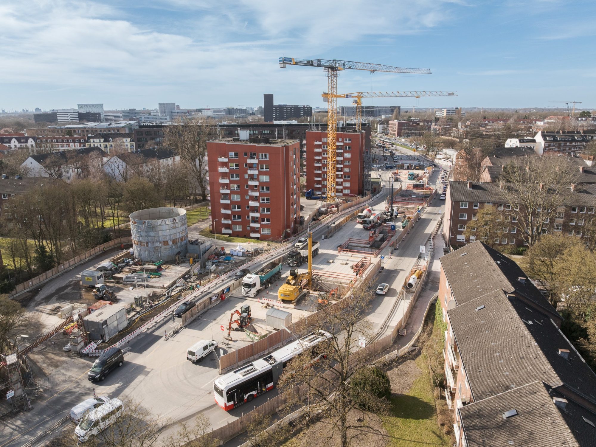 DEU, Hamburg, 02.03.2026, ARGE U5 Ost HH Los 2 Baufeld BY